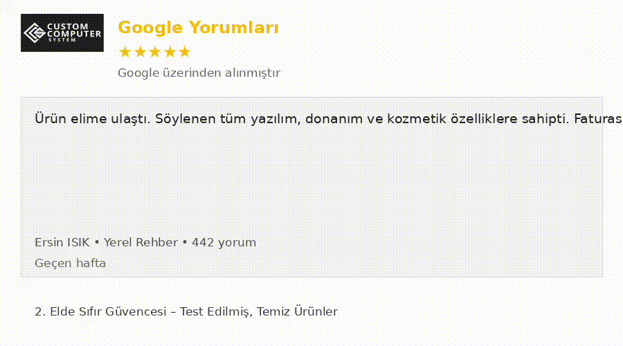 Google Yorumlar